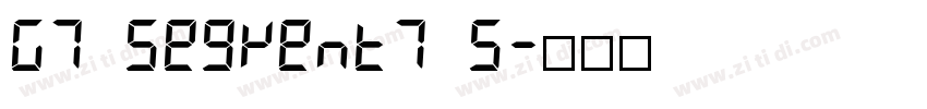 G7 segment7 S字体转换 G7 segment7 S字体转换